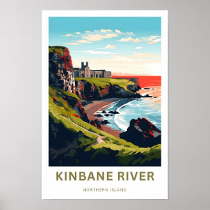 Skriv ut Kinbane River Northern Island Travel Poster