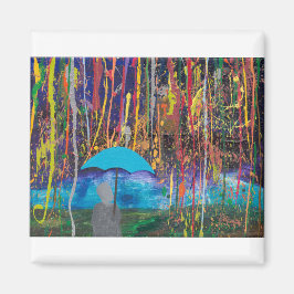 Skriv ut Köksmagnet Fine Art-målning Magnet