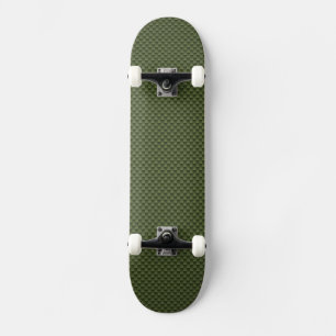 Skriv ut kolfiberpapper för arméns Grönt Skateboard Bräda 20,5 Cm