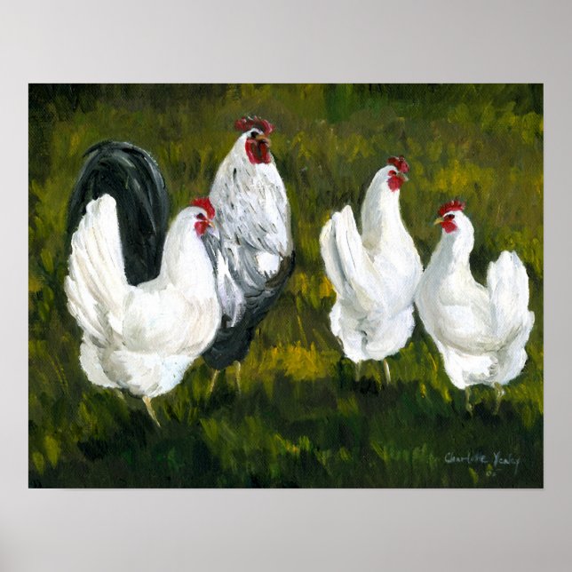 Skriv ut konsten "Tupp & Hens" Poster (Framsidan)