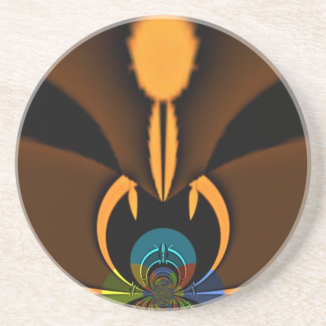 Skriv ut kontrast för abstrakt Färg Underlägg Sandsten (Framsidan)