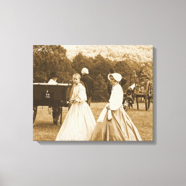 Skriv ut Krig på arbetsytan Canvastryck (Framsida)