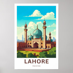 Skriv ut Lahore Pakistan Travel Poster