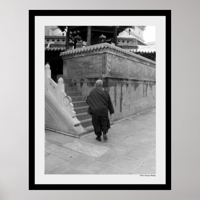 Skriv ut Lama Munk Poster (Framsidan)