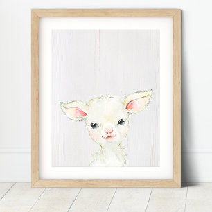 Skriv ut Lamb Farm Nursery Art Poster