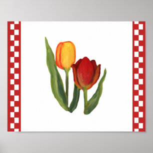 Skriv ut land Tulips Poster