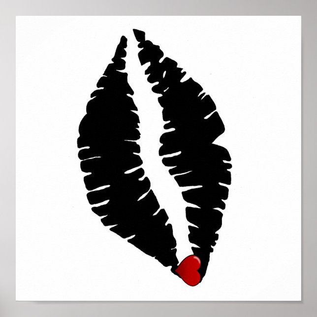 Skriv ut läppar poster (Framsidan)