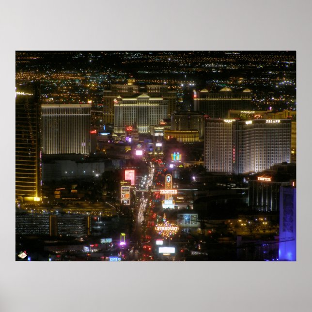 Skriv ut Las Vegas Strip Poster (Framsidan)