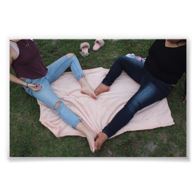 Skriv ut leg Heart Photo Fototryck (Framsidan)