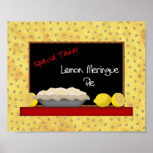 Skriv ut Lemon Meringue Paj Poster