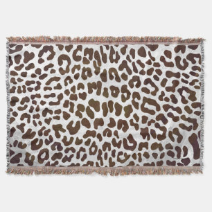 Skriv ut leopard Chocolate Filt