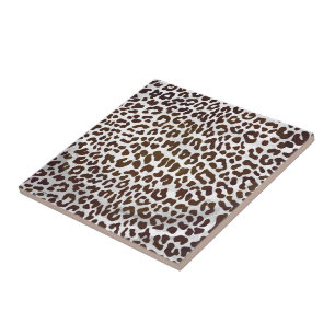Skriv ut leopard Chocolate Kakelplatta