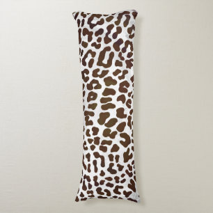 Skriv ut leopard Chocolate Kroppskudde