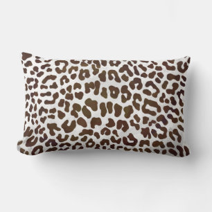 Skriv ut leopard Chocolate Lumbarkudde
