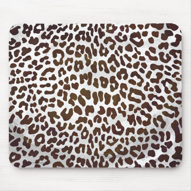 Skriv ut leopard Chocolate Musmatta (Framsidan)