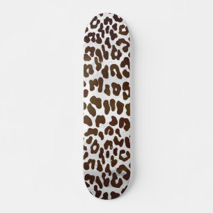 Skriv ut leopard Chocolate Old School Skateboard Bräda 18 Cm