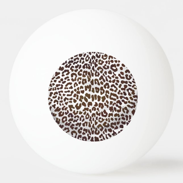 Skriv ut leopard Chocolate Pingisboll (Framsidan)