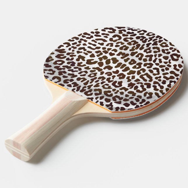 Skriv ut leopard Chocolate Pingisracket (Ryggvinkel)