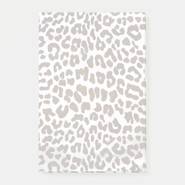 Skriv ut leopard Chocolate Post-it Block (Framsida)