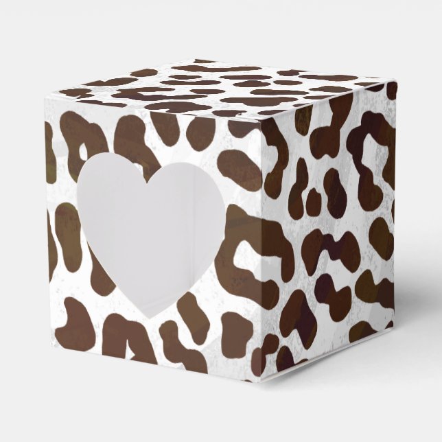 Skriv ut leopard Chocolate Presentaskar (Framsidan Sidan)