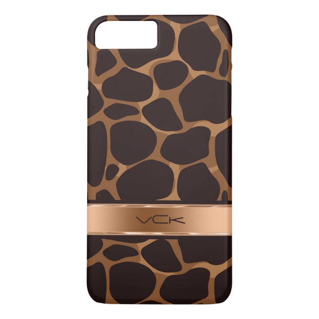Skriv ut leopard på koppartoner Case-Mate iPhone skal (Baksida)