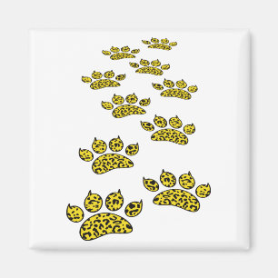 Skriv ut Leopard Paw Magnet
