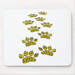 Skriv ut Leopard Paw Musmatta