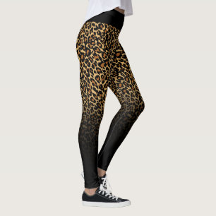 Skriv ut leopard skin Animal Skin Leggings