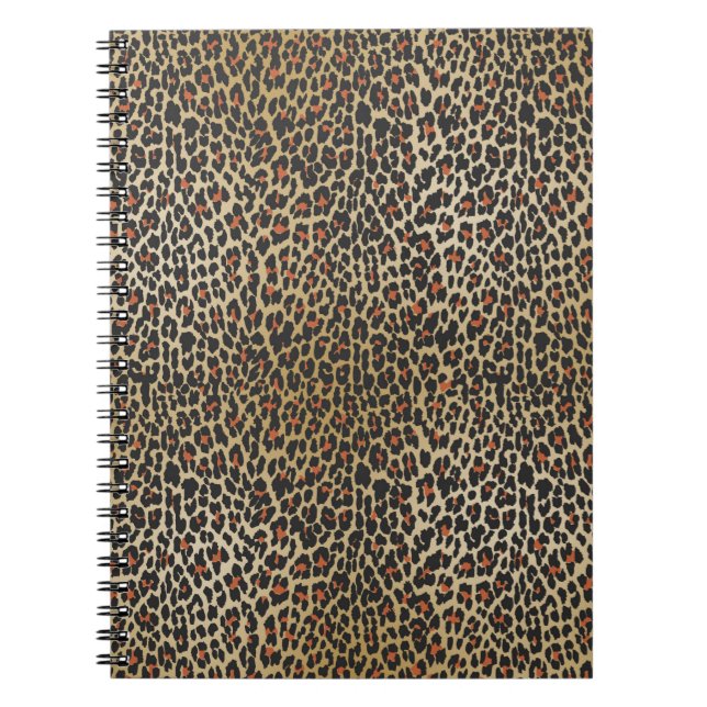 Skriv ut Leopard Skin Anteckningsbok (Framsidan)