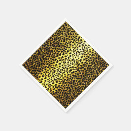 Skriv ut leopard Tapet Animal Pappersservett