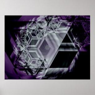 Skriv ut lila - nyans poster
