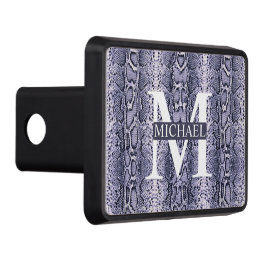 Skriv ut Lila Snake Skin Animal Dragkroksskydd