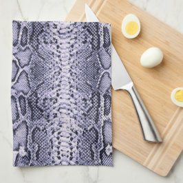 Skriv ut lila Snake Skin Animals Kökshandduk