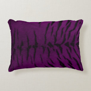 Skriv ut lila Tiger Skin Prydnadskudde