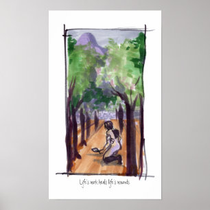 Skriv ut livets arbete poster