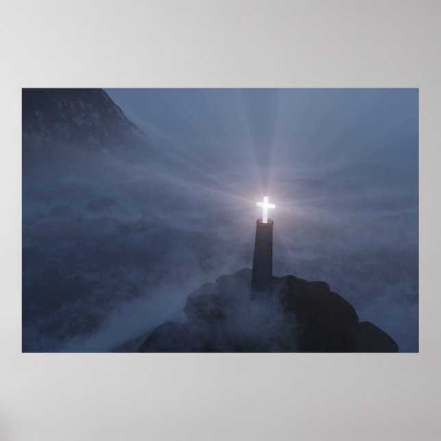 Skriv ut ljus och frälsning poster (Framsidan)