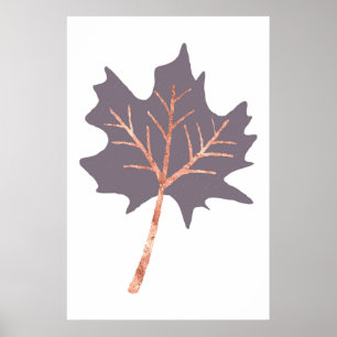 Skriv ut Löv för Maple-Guldet i ro Poster