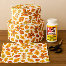 Skriv ut Löv hösten i vitavskärmning