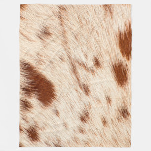 Skriv ut Luxury Cowhide Animal Skin Print  Fleecefilt