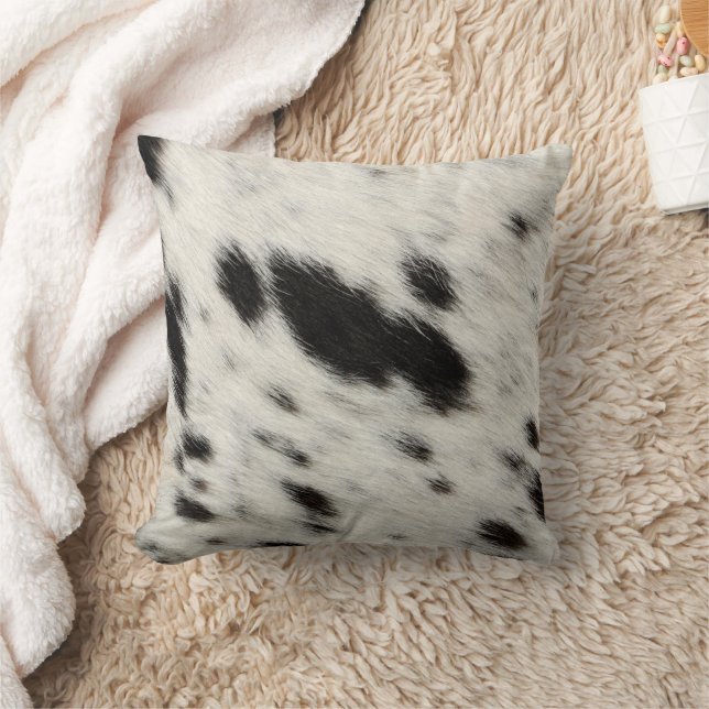 Skriv ut Luxury Cowhide Animal Skin Print  Kudde (Filt)