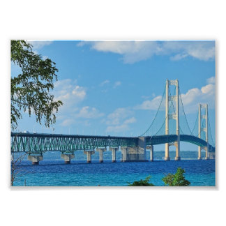 Skriv ut Mackinac Bridge Fototryck
