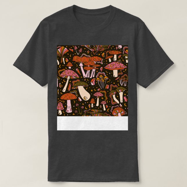 Skriv ut Magic Mushroom T Shirt (Design framsida)