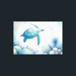 Skriv ut Magic Underwater Turtle Canvastryck<br><div class="desc">Dö in i de stilla djupen av en spännande undervattensvärld med vårt mesmeriserande havssköldpadda. Craftad enbart av Do tell A Belle. Förbräda på en infångande visuell färd när den vackra havssköldpaddan glider under de vita botaniska undervattensfärgerna, målade i betesfärgade toner. Perfekt för dem som vill förse sitt liv eller sin...</div>