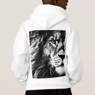 Skriv ut mall för Lejona Ansikte-barnkartonger i b T Shirt