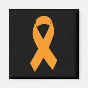 Skriv ut Många Sclerosis, Orange Ribbon Magnet