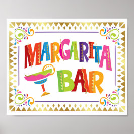 Skriv ut märket MARGARITA PUB Fiesta Party Poster