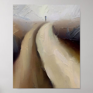 Skriv ut, Matthew 7:13 Broad och Narrow Road Poster