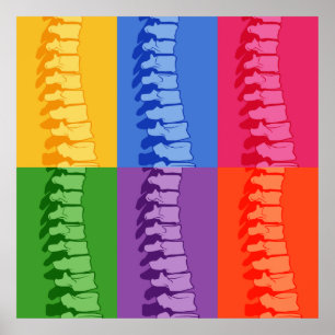 Skriv ut med Chiropraktik-poppgrafik Poster