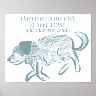 Skriv ut med citattecken, Hund Skriv ut, marionett Poster