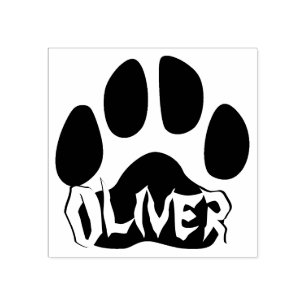 Skriv ut med fet stil på Pet Namn på fantastisk Ca Stämpel